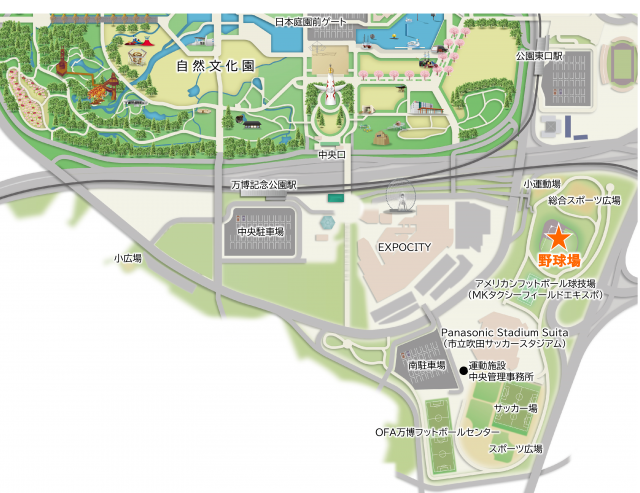 野球場　MAP